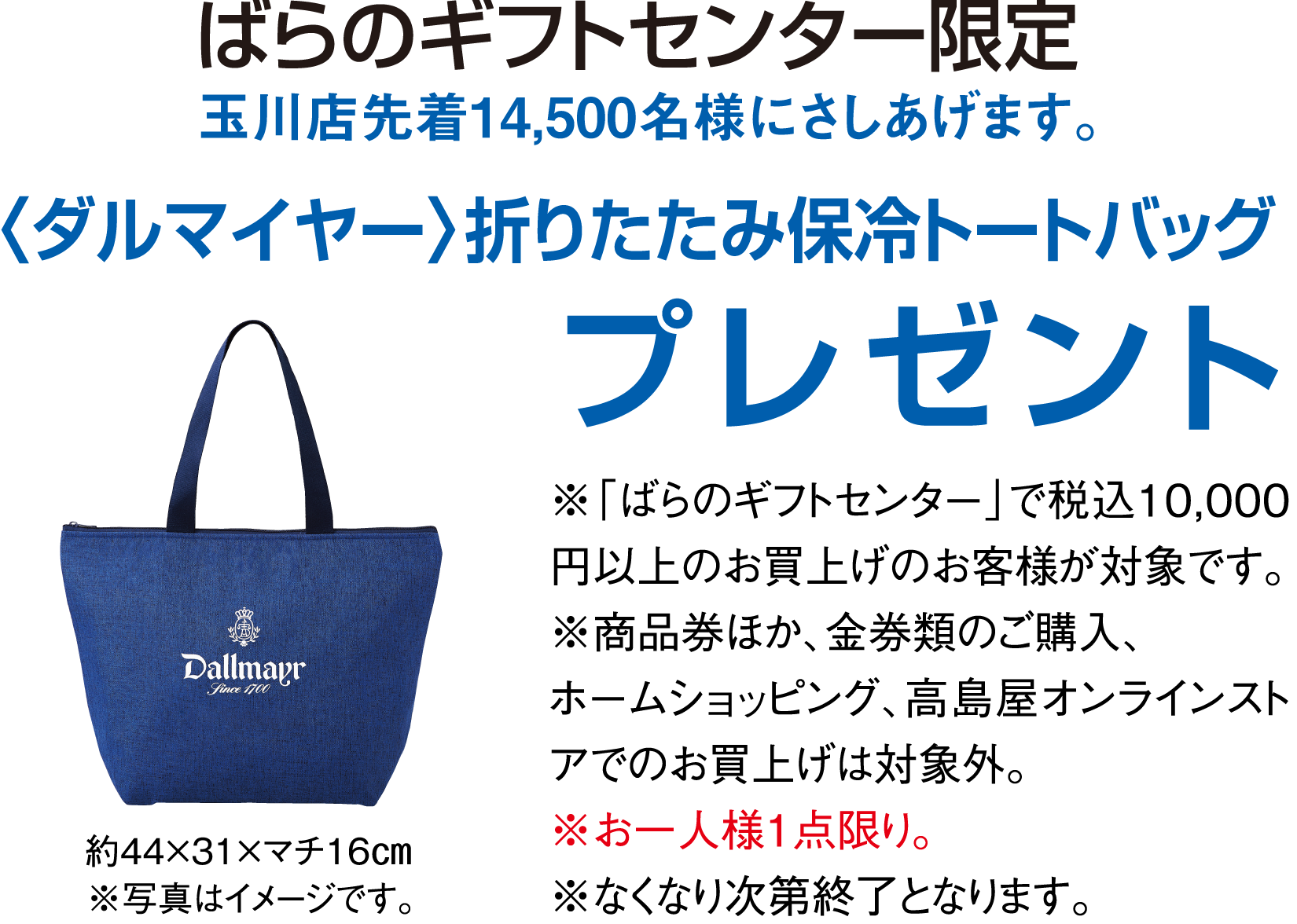 〈ペック〉折りたたみ保冷トートバッグプレゼント