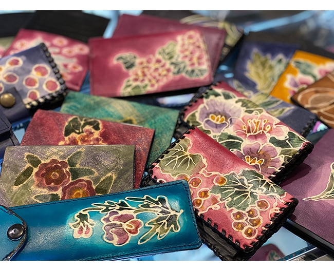 ［愛染屋・大河平敬子］ろうけつ染めバッグフェア