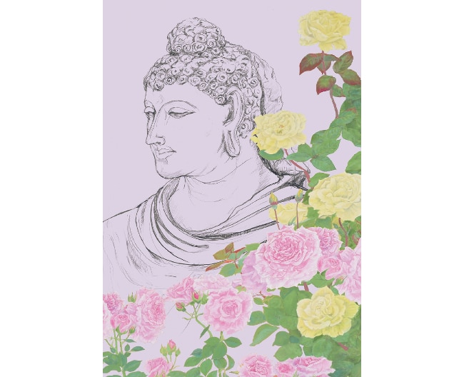 福田 千惠 日本画展 ー愛しき薔薇に戦争はいらないー