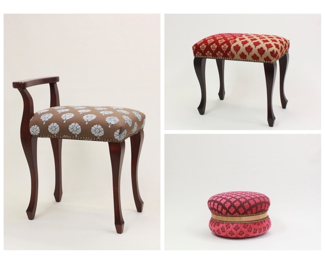 ［I.S.U.house上柳］椅子張り ～おしゃれなスツールコレクション～
