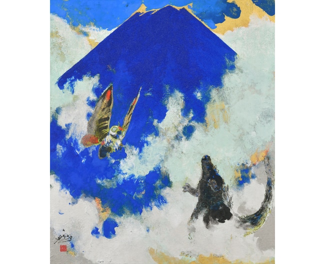 −いしの耀き− ゴジラの好敵手モスラも描いた村上裕二日本画展