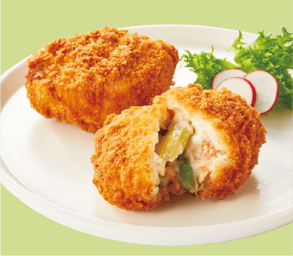 マルヒロ太田食品 アスパラサーモンクリームコロッケ