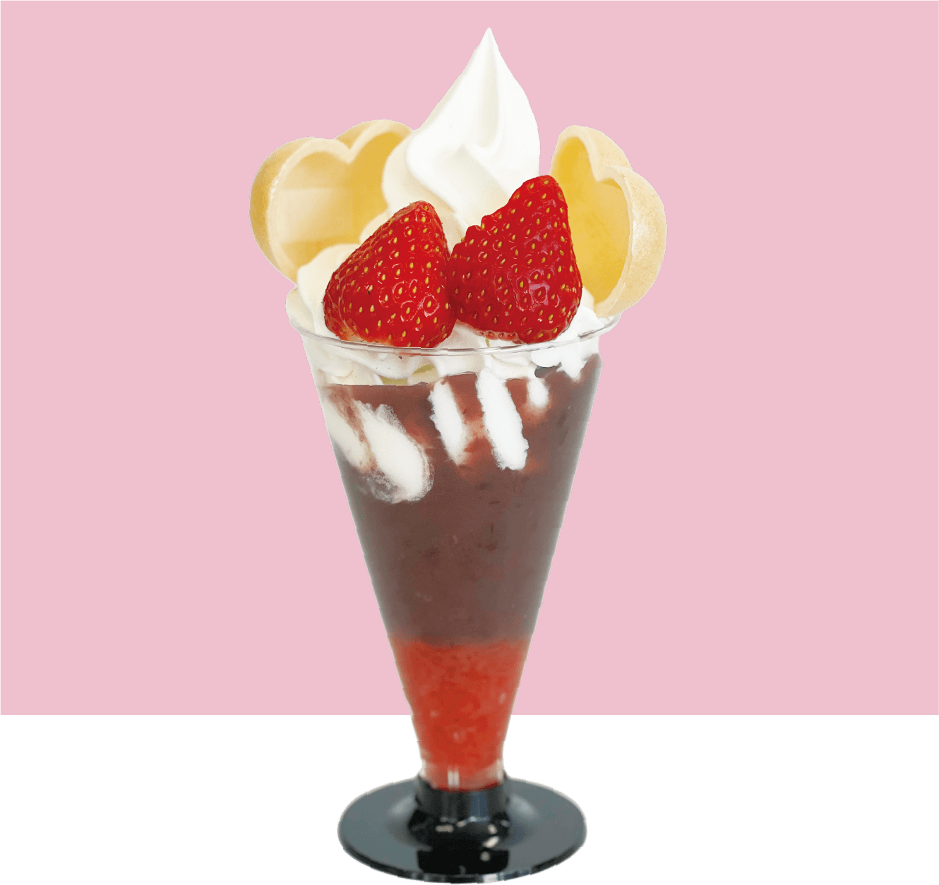 養老牛山本牧場 いちごとぜんざいの和パフェ