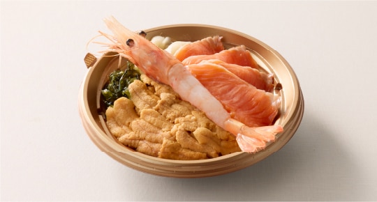 うに専門店世壱屋 ムラサキうに・二海サーモン2種食べ比べ弁当