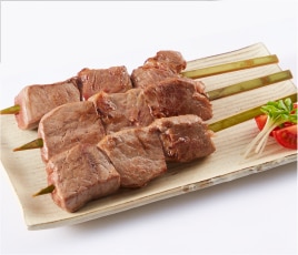 トヨニシファーム 豊西牛3種の部位食べ比べ串(ヒレ・ロース・肩ロース)