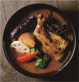 スープカレー >GARAKU やわらかチキンレッグと野菜のスープカレー