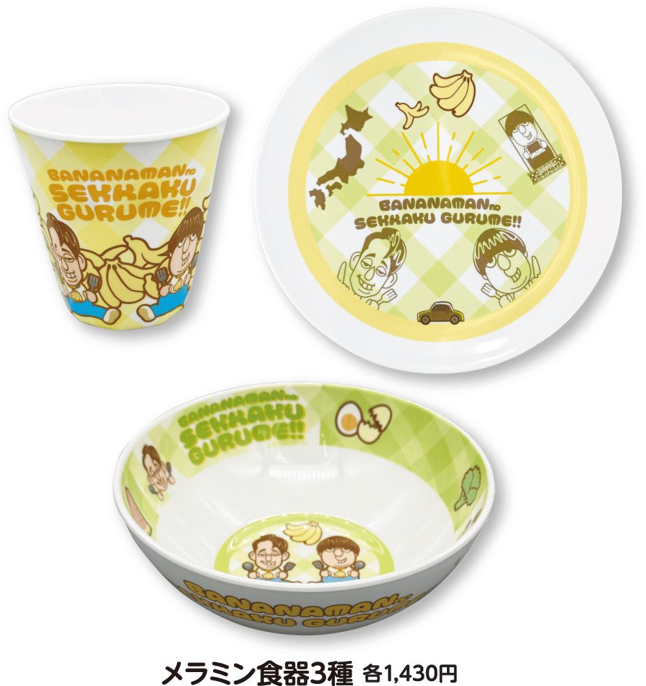 メラミン食器3種