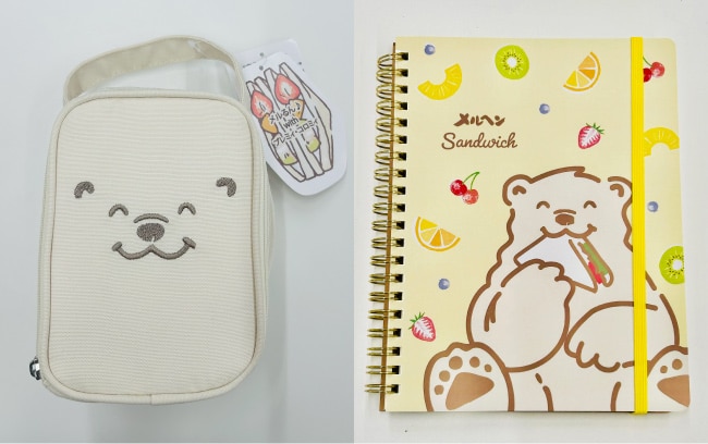 ［メルヘン］サンドイッチケース2の商品画像,［メルヘン］メルるん ゴム付きリングノートの商品画像