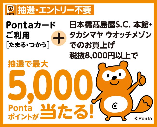抽選で最大5 000pontaポイントが当たるキャンペーン 抽選で最大5 000pontaポイントが当たるキャンペーン