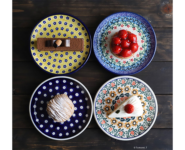 ポーリッシュポタリー Artystyczna社 ディナープレート チューリップ ポーリッシュポタリー Artystyczna社 ディナープレート チューリップ