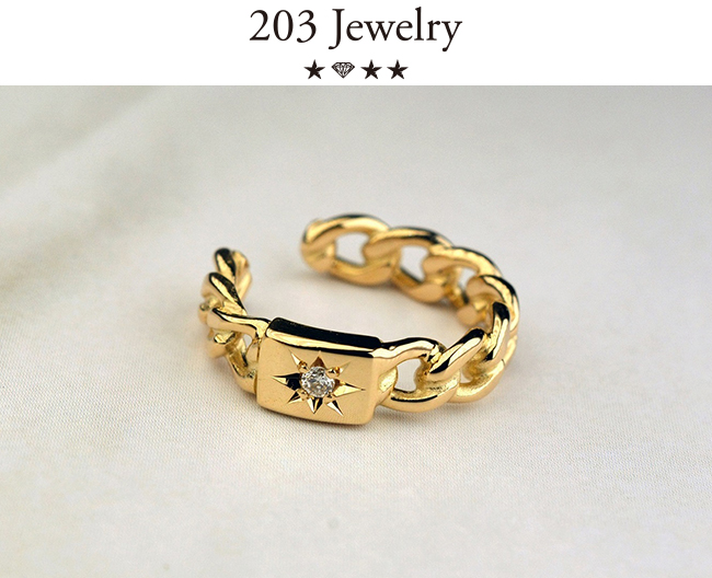 203jewelryジュエリー18金ブレスレット