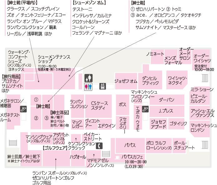 フロアガイド | 玉川高島屋S.C.