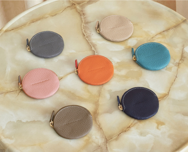 ボナベンチュラ ラウンドコインケース シュリンクレザー