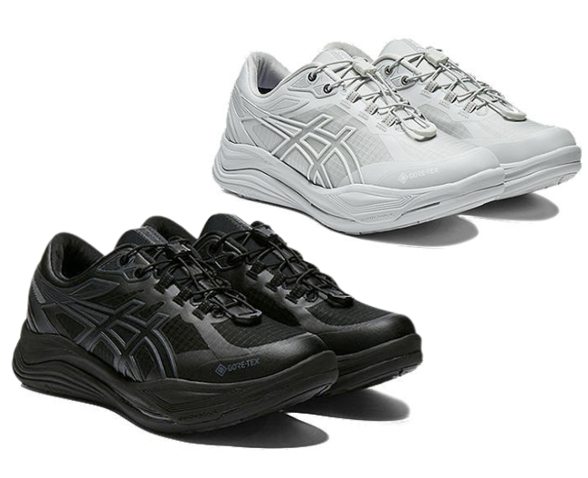 ゲルライド_黒と白のシューズ