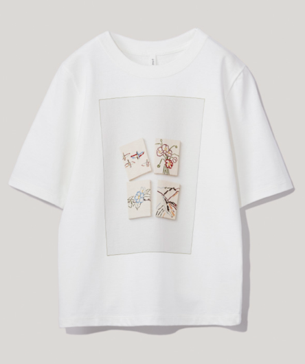 リー イズミダ氏のアートをプリントしたカットソーの画像