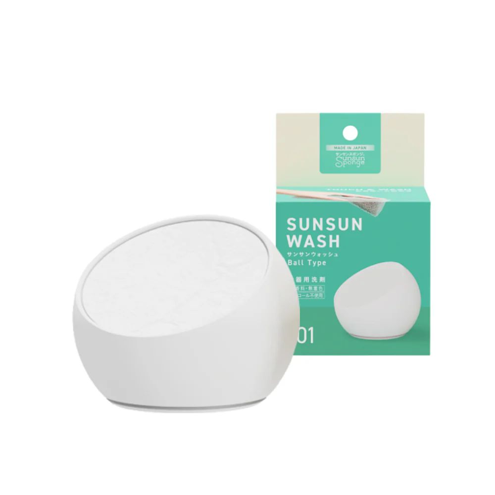 サンサンウォッシュ本体と箱の写真