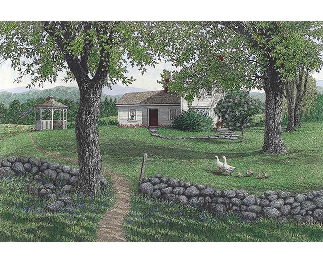 【版画】キャロル・コレット「Blue Hills」絵画 インテリア カナダ作家 キャロル・コレット来日展 | イベント＆新着情報 | FUJISAKI