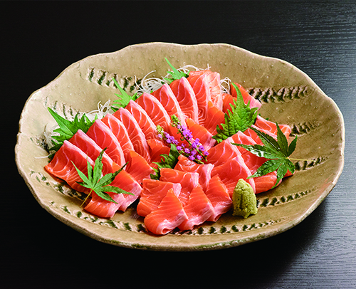 サーモンのお刺身の写真