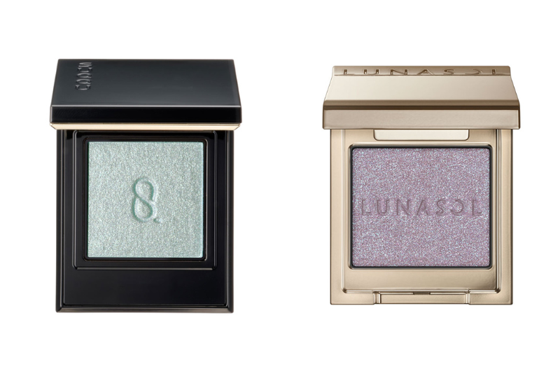 ［スック］モノ ルック アイズ P-04と［ルナソル］モノアイカラーレーション 11