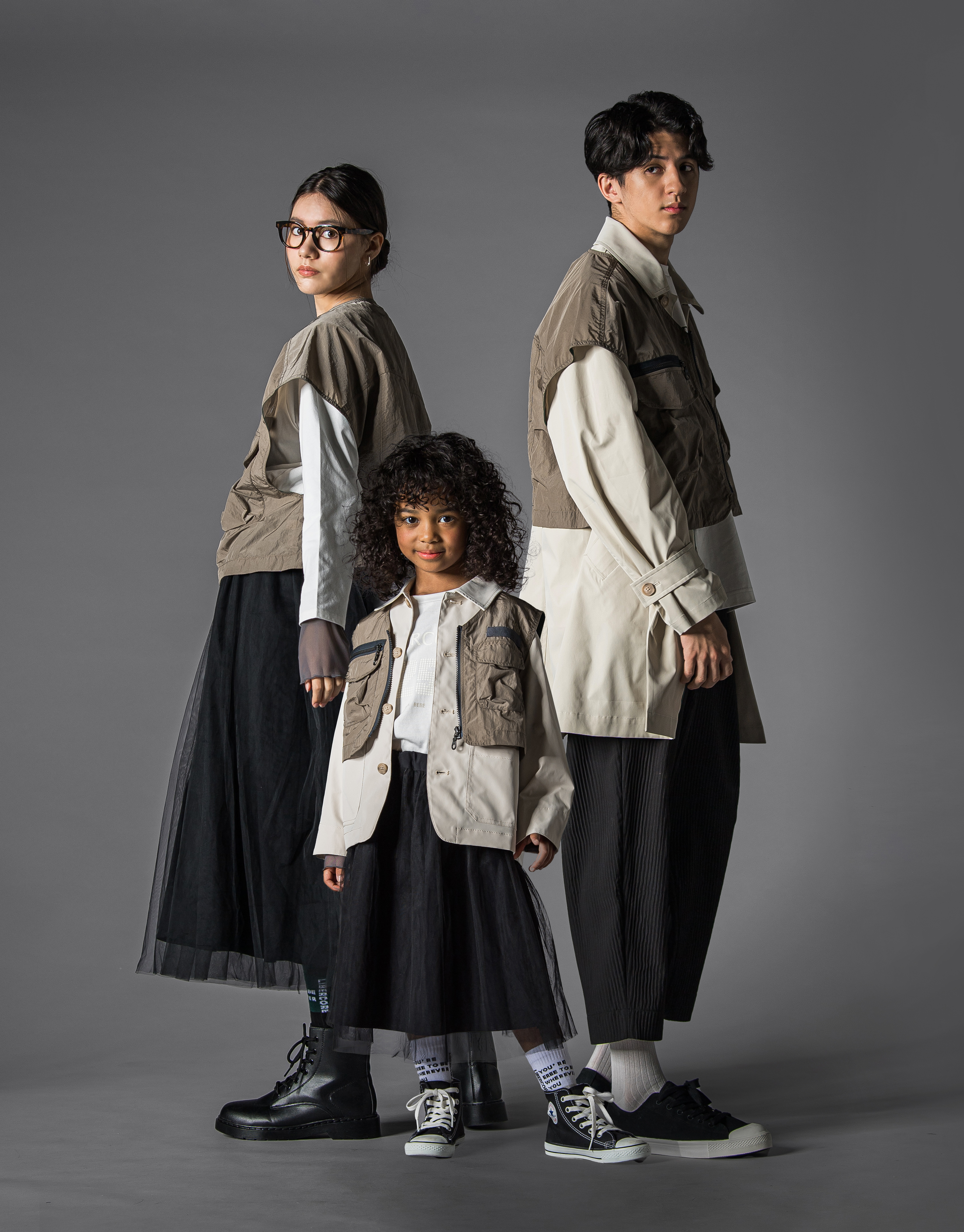 ベストつきスプリングコート