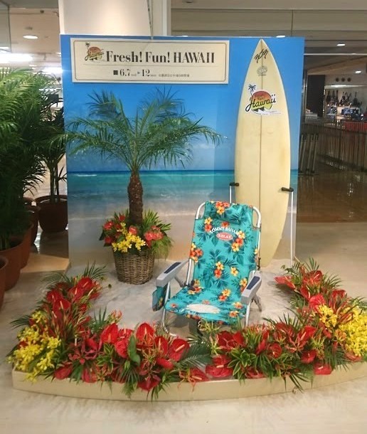 2017年京都店で開催されたFresh! Fun! HAWAIʻIの店頭風景