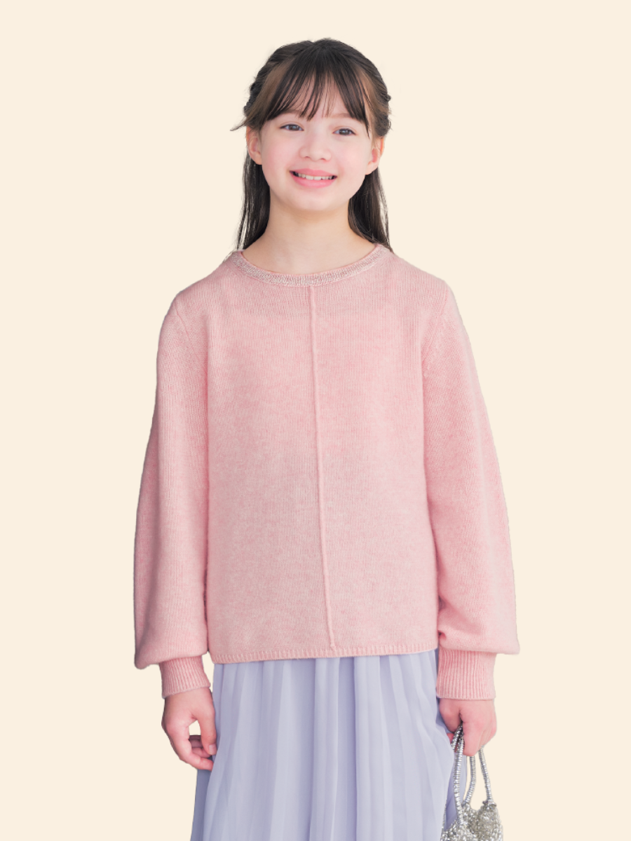 リンガーラメプルオーバーのモデル写真