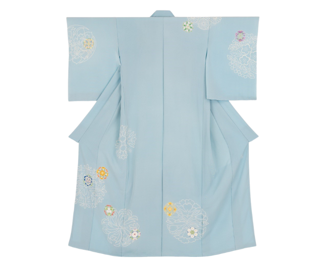 ［千總］訪問着「希望の華」