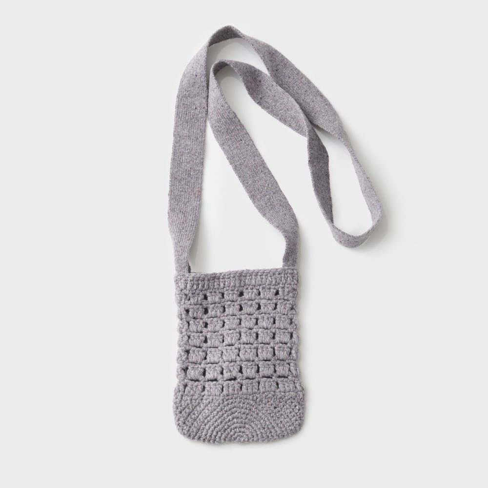 再生カシミヤ混ミニショルダー