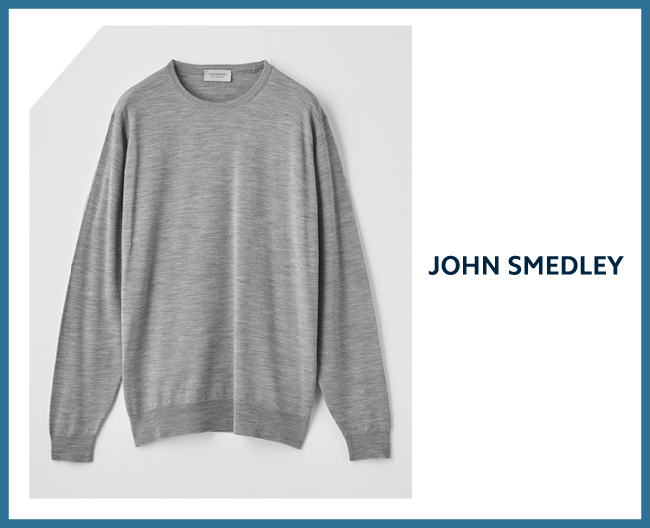 〈JOHN SMEDLEY（ジョンスメドレー）〉ブランドロゴと代表アイテム