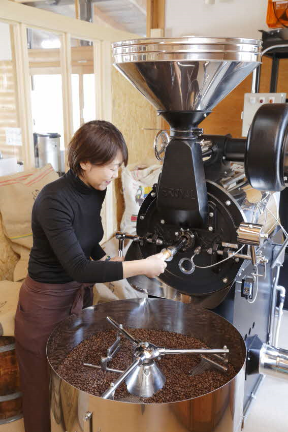 【ガレリア】UnCafeSucre代表楡井さんコーヒー豆扱う