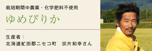 ゆめぴりか生産者宗片和幸さん