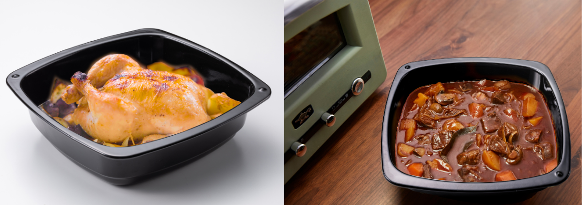 アラジンのグラファイトグリル&トースター（フラッグシップモデル）で調理したグリルチキンとビーフシチュー