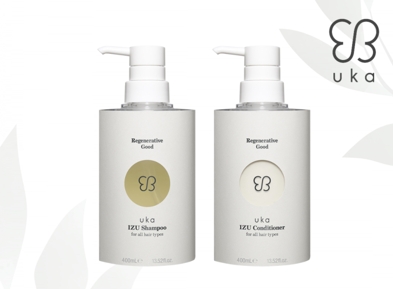［uka］イズ シャンプー フォーオールヘアタイプ 400ml とイズ コンディショナー フォーオールヘアタイプ 400ml 