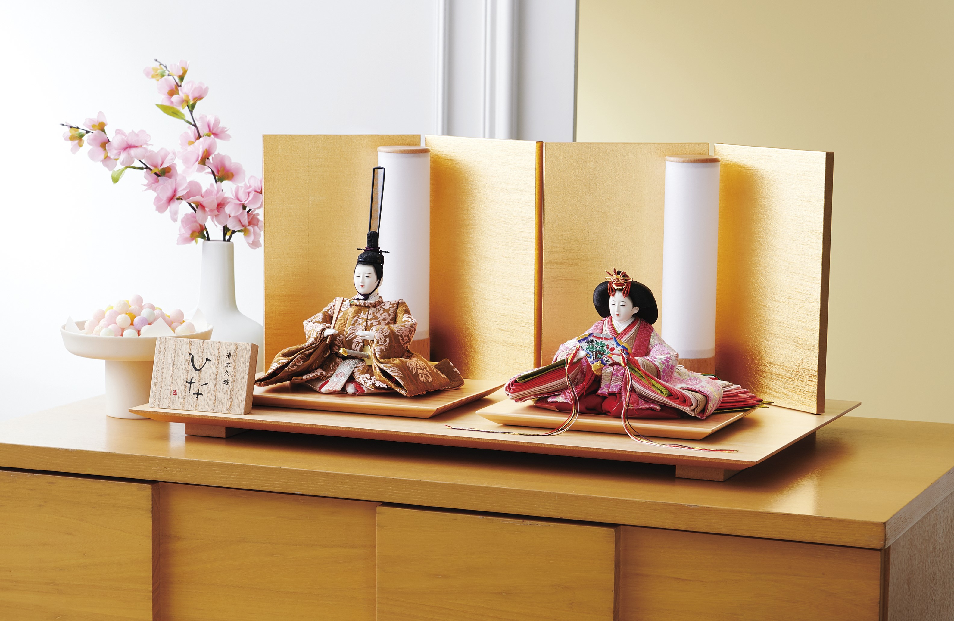 清水久遊作　衣裳着親王飾り一式