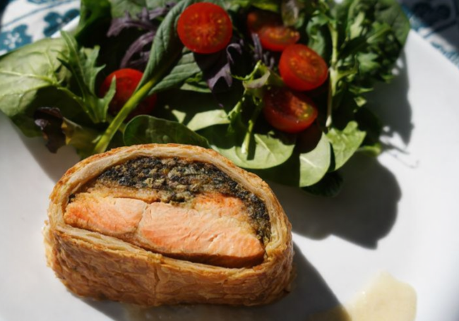 サーモンパイの断面