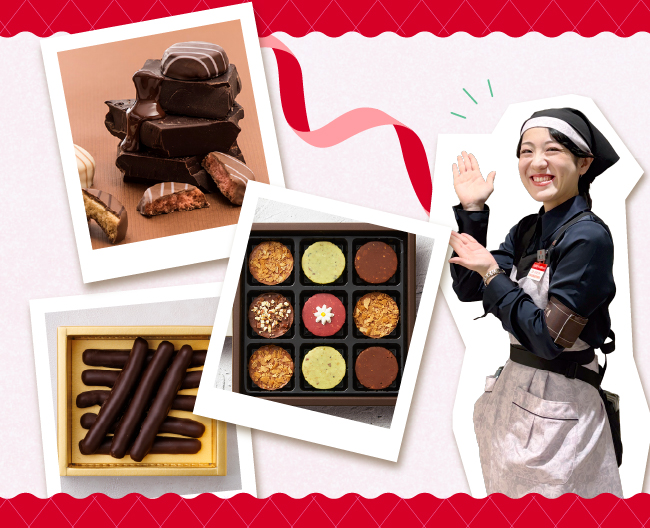 スイーツと澤田の写真