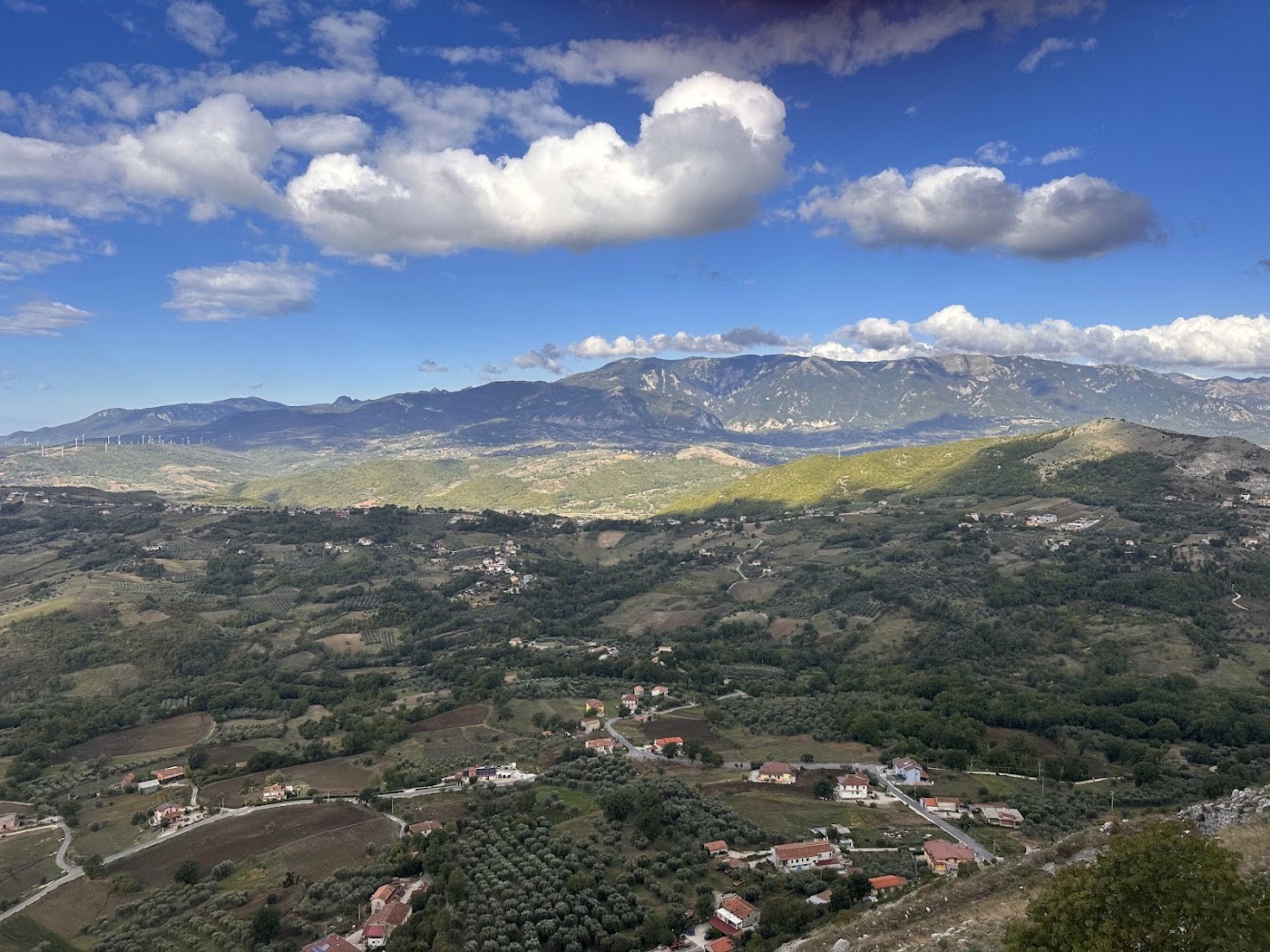 イタリアの上空写真