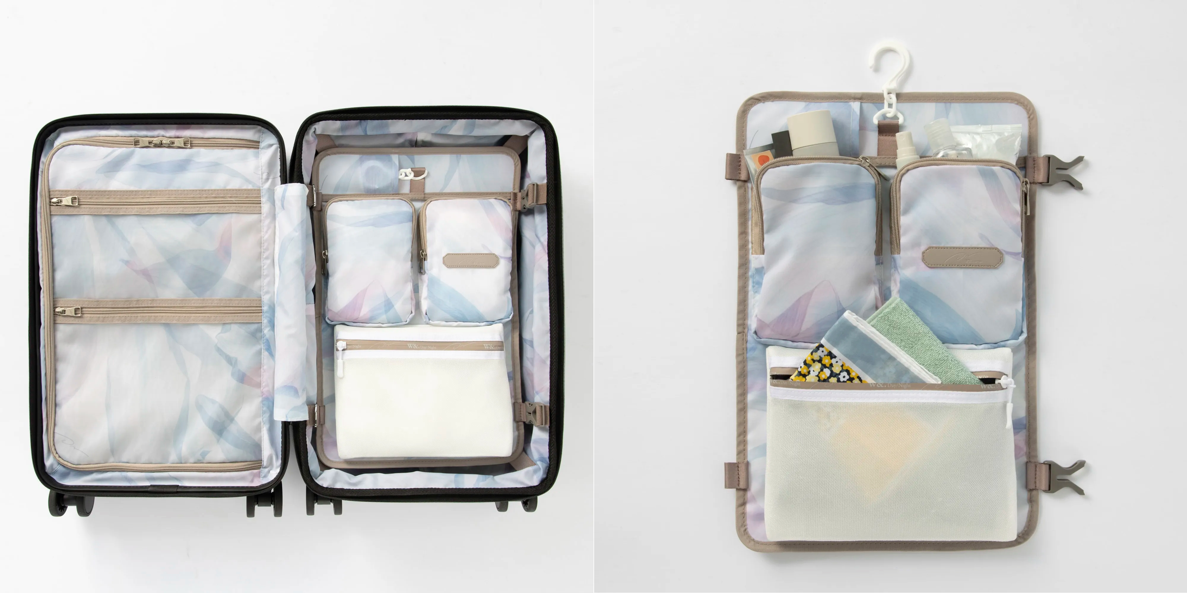 ピーロの内装と付属ポケットの写真