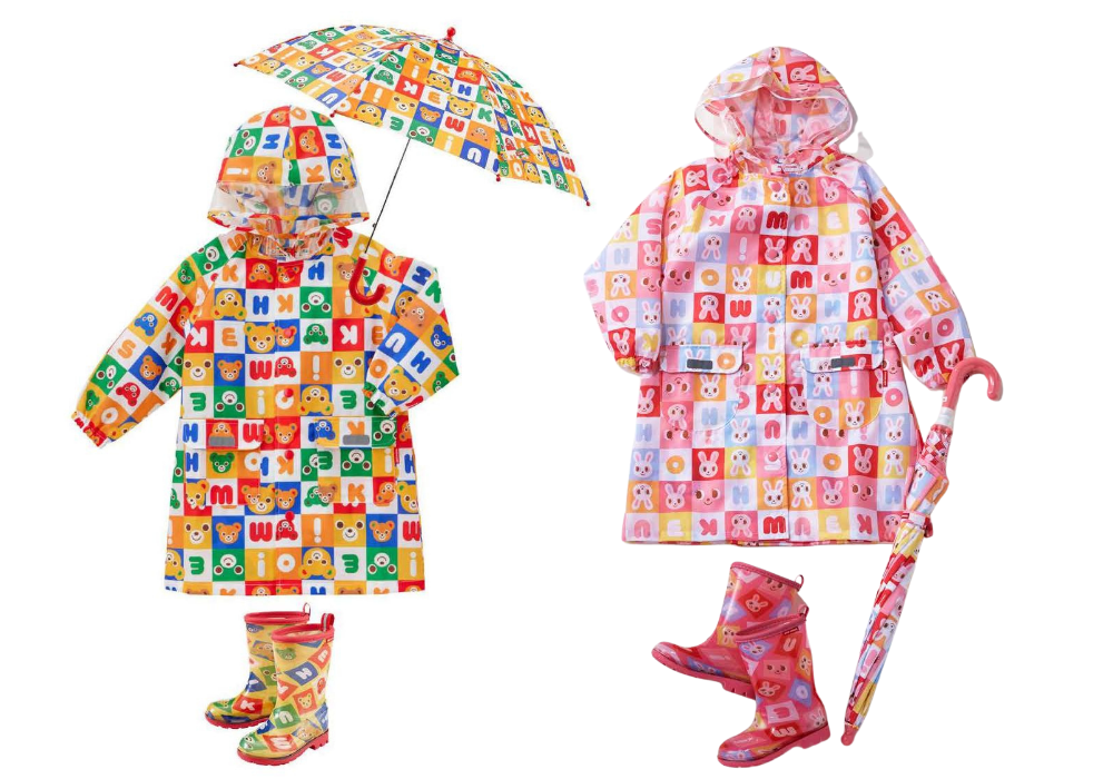 ミキハウス プッチー・うさこシリーズの雨の日グッズ