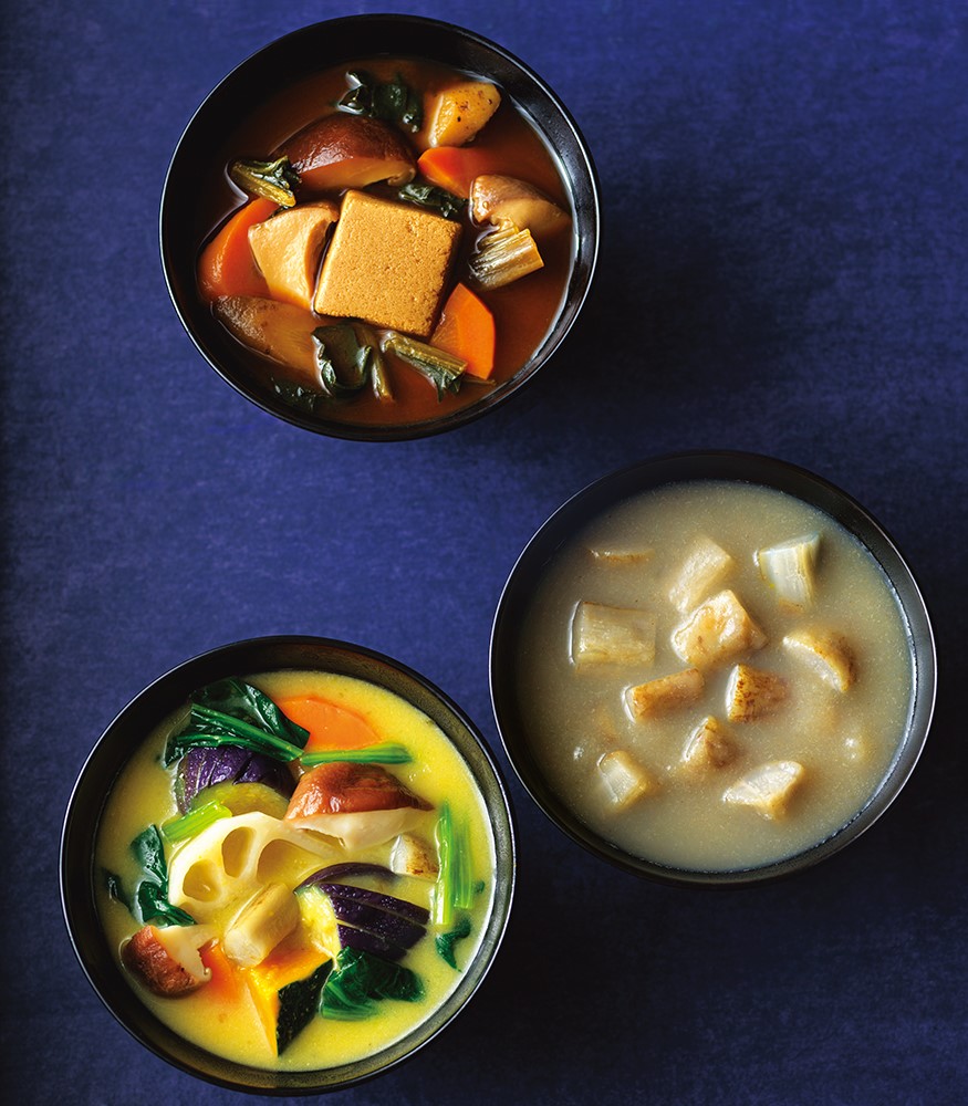 具沢山のスープと野菜スープのイメージ画像