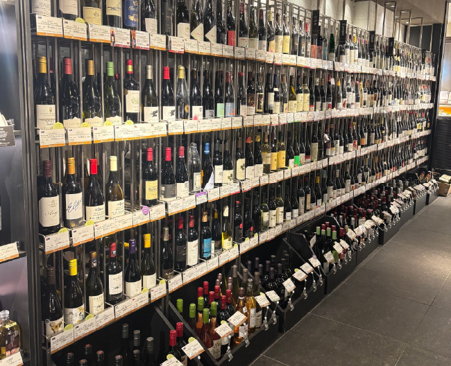 和洋酒売場の写真