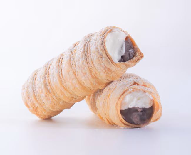 あずきコルネ 和三盆クリーム