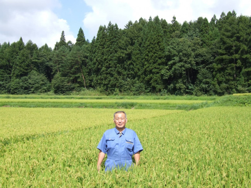 ササニシキ生産者：宮城県刈田郡七ヶ宿町 梅津賢一さん