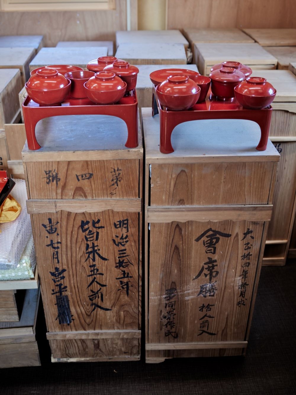 輪島塗の「御膳揃い」