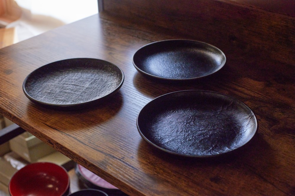 ［輪島キリモト］銀彩布みせ銘々皿