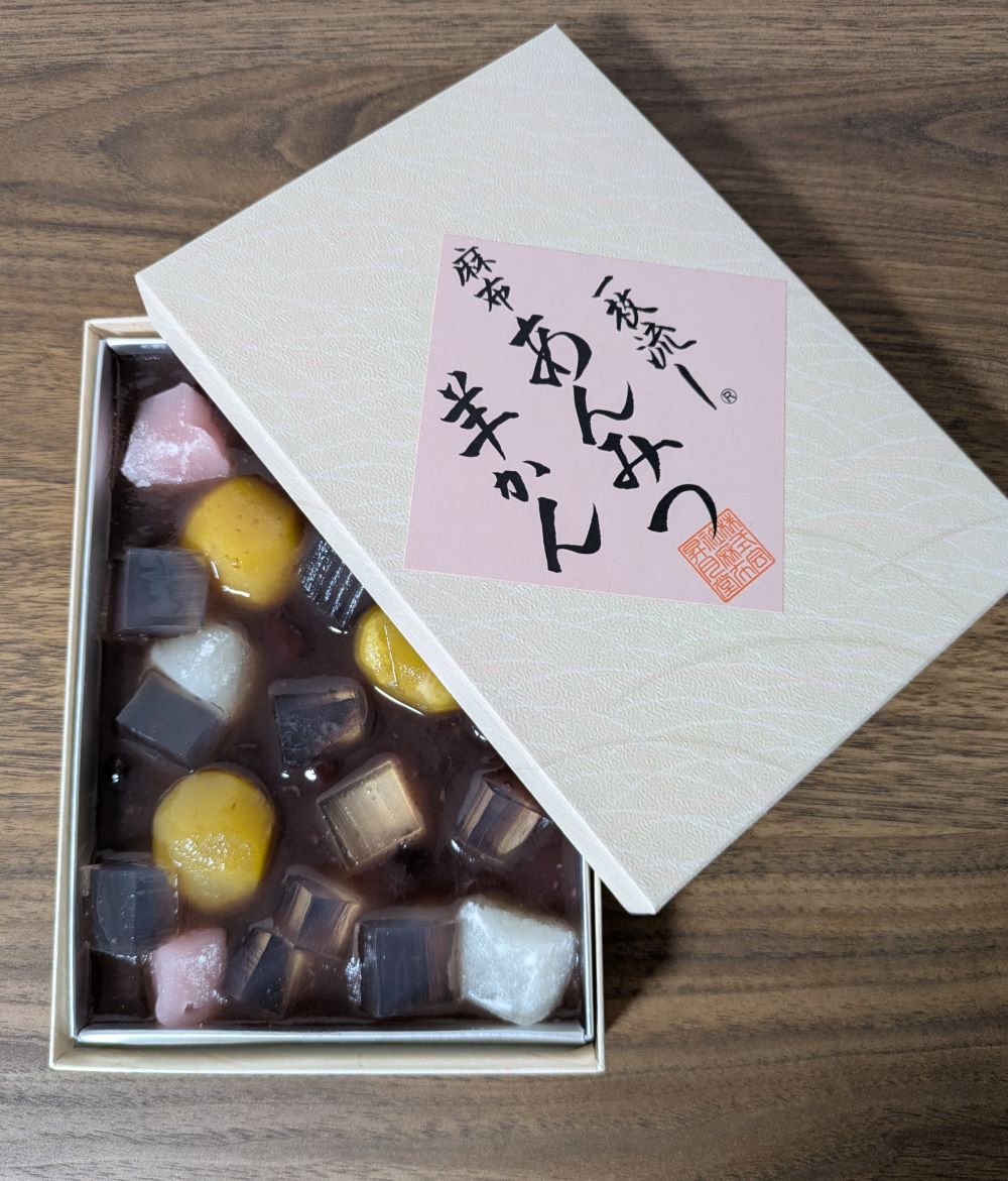 ［麻布昇月堂］一枚流し麻布あんみつ羊かん