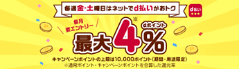 ｄポイント エントリー&d払いご利用で最大4%