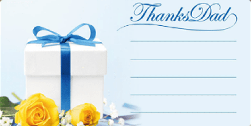 タカシマヤの父の日オリジナル自分で作るメッセージカード付アイテム