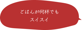 ごはんが何杯でもスイスイ 