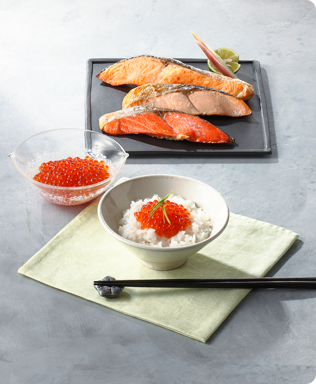 カネサン佐藤水産　いくら醤油と鮭食べ比べ 詳細ページへ